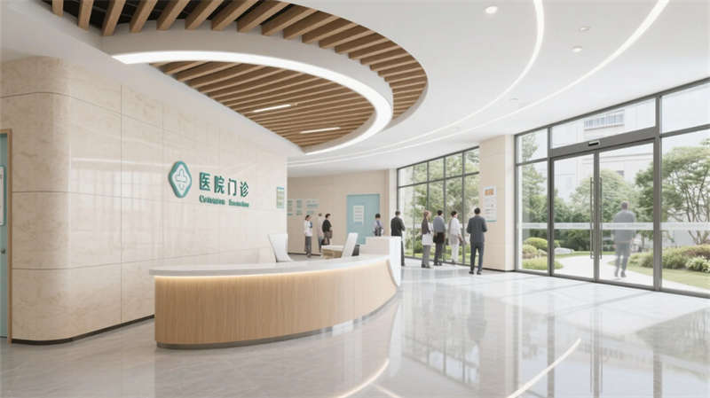 療愈綠洲，光影共生——合肥6000平醫(yī)院裝修設(shè)計(jì)效果圖